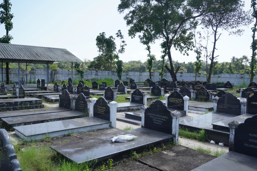 Peaceful cemetery